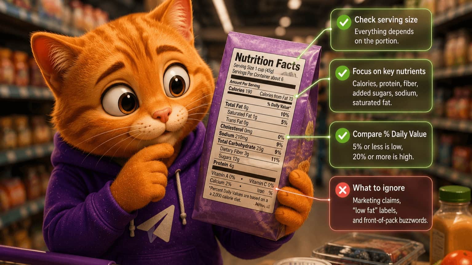How to read a nutrition label (and what to ignore)