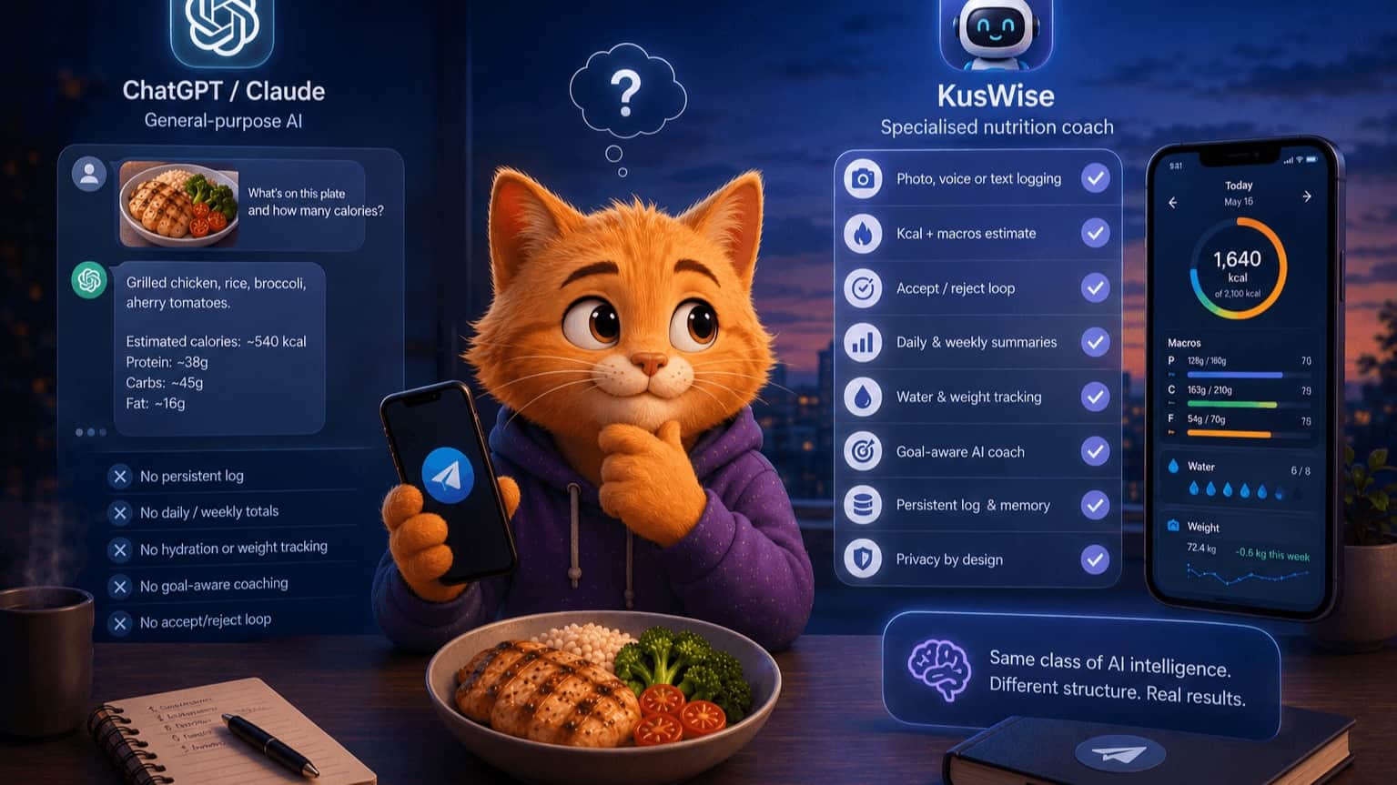 Why ChatGPT and Claude can't replace a proper nutrition coach