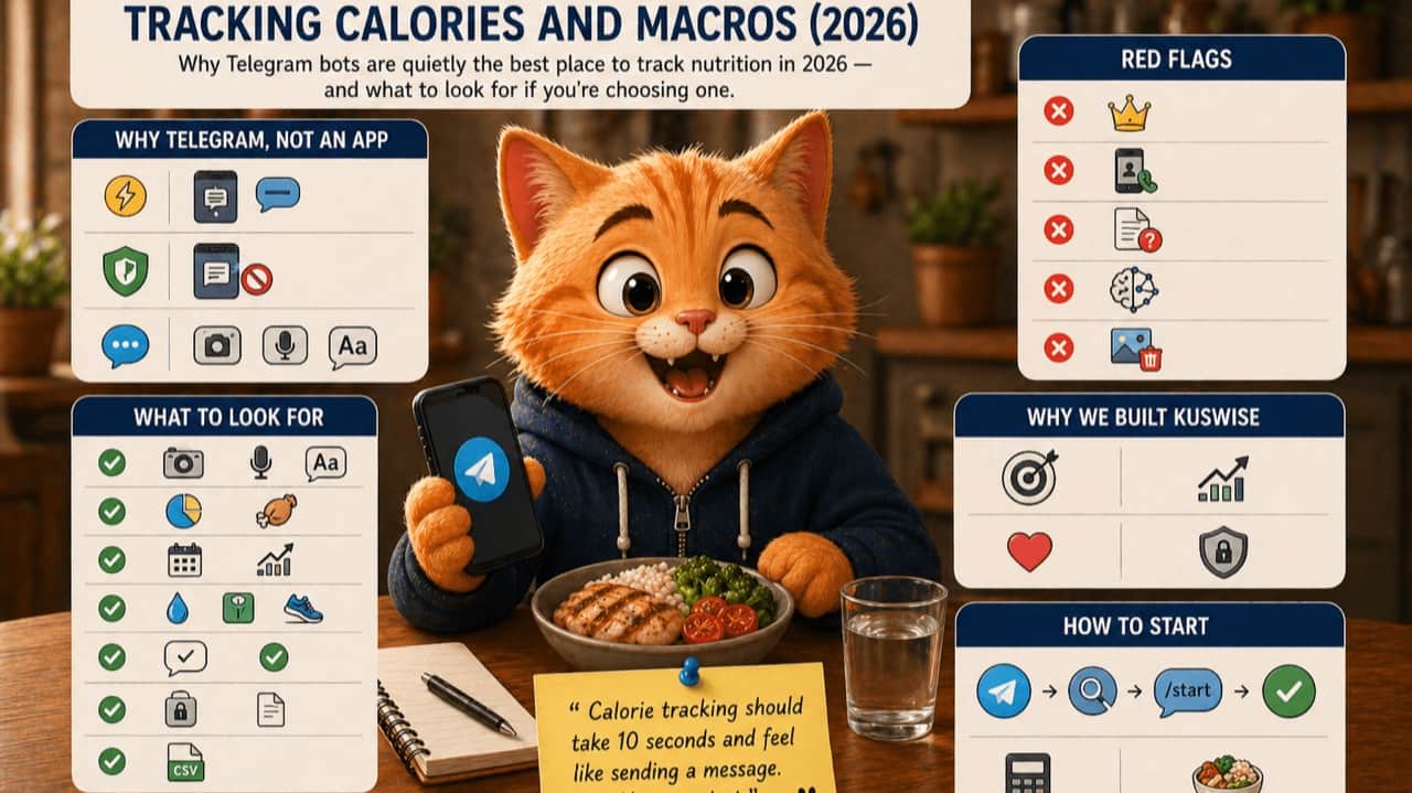 Best Telegram bot for tracking calories and macros (2026)