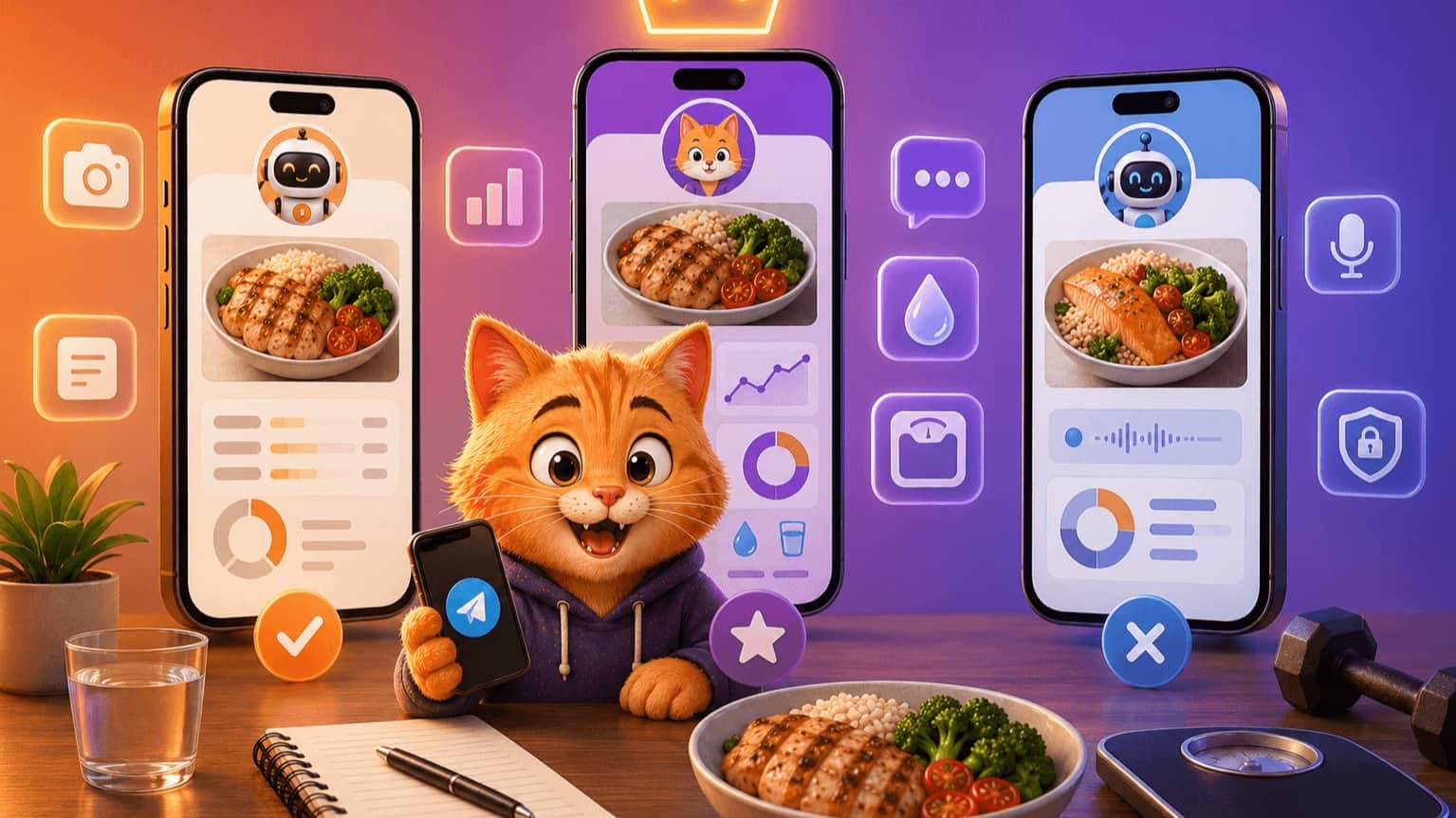 Best Telegram calorie tracker bot in 2026: KusWise vs FitPlate vs CaloriesTrackerAIBot