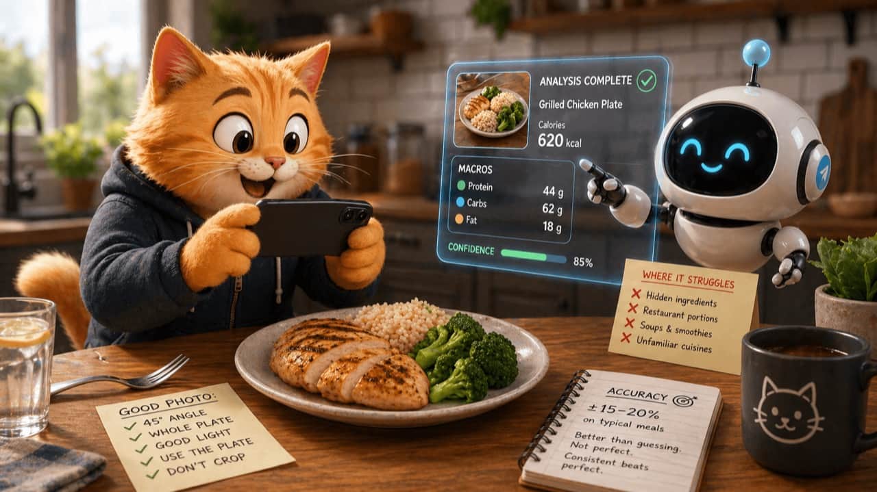 Track macros from a photo: how it works and what it costs in accuracy